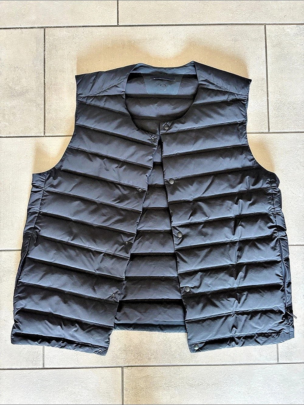 lululemon Navigation Down Snap Vest Black Puffer Vest